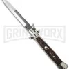 A.G.A. Campolin 15" Italian Stiletto Stag / Ring Pull Automatic Knife - Bayo