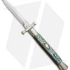 AGA Campolin 13" Bat Swinguard Diamond Automatic Knife Abalone (5.75" Dagger)