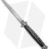 AGA Campolin 18" Italian Stiletto Automatic Knife Sim Horn (8" Satin Bayonet)