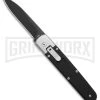 AGA Campolin Baron Black G-10 Automatic Knife - Black Plain