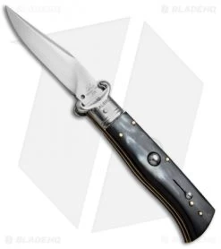 AGA Campolin 7.5" Calibro Automatic Knife Brazilian Horn (3.4" Satin)