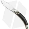 AGA Campolin Diana Lever Lock Automatic Knife Ebony Wood (3.75" Satin)