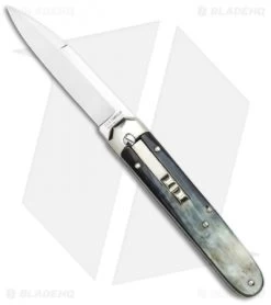 AGA Campolin Baron Automatic Knife Dark Horn (3.75" Satin)