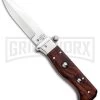 AGA Campolin Piccolo Cocobolo Italian Automatic Knife - Satin Plain