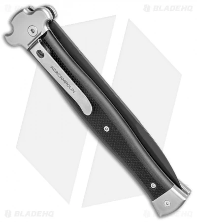 AGA Campolin Zero+ Italian Leverlock Automatic Knife Black G-10 (4.25" Black)2.0 - Image 3