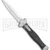 AGA Campolin Zero Carbon Fiber Leverlock Automatic Knife - Dagger Satin Plain