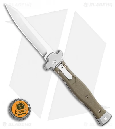 AGA Campolin Zero Reverse Tanto Leverlock Automatic Green G-10 (4" Satin) - Image 4