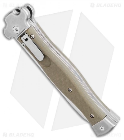 AGA Campolin Zero Reverse Tanto Leverlock Automatic Green G-10 (4" Satin) - Image 2