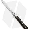 AGA Campolin 11" Frosolone Bayonet Stiletto Automatic Knife Ebony (5" Satin)