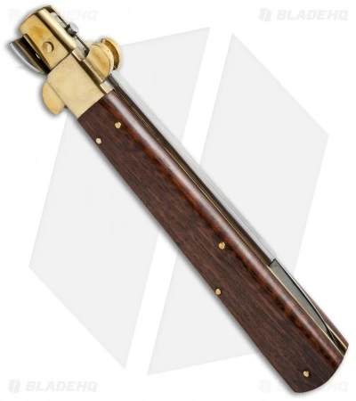 AGA Campolin 13" Italian Frosolone Automatic Brass/Snakewood (6.5" Bayonet) - Image 2