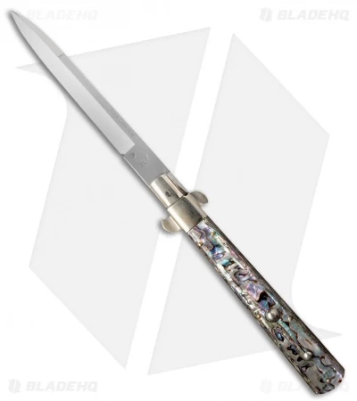 AGA Campolin 13" Italian Frosolone Automatic Knife Abalone (Bayonet)