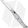 AGA Campolin 10" Automatic Fishtail Picklock Knife White (4.5" Satin Bayo)