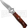 AGA Campolin Cocobolo Shot Shell Puller Calibro Humpback Auto Knife - Polish
